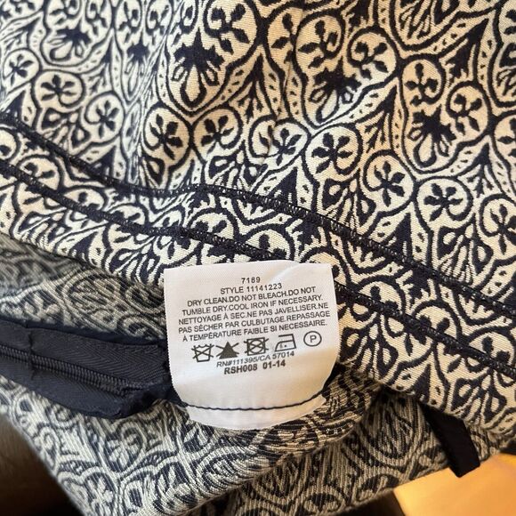 Tory Burch Heidi Jacquard Pants size 6. Cotton Blend A Tory Favorite - Picture 7 of 8